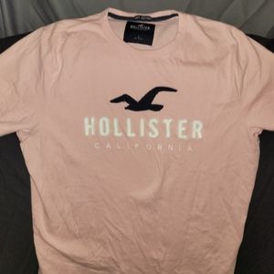 Hollister shirt mens large pink